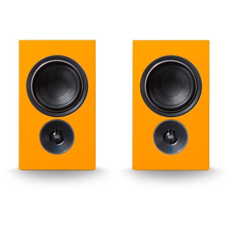 PSB Alpha iQ | Amplified Speaker - Wireless - Streaming with BluOS - Orange - Pair-Audio Video Centrale