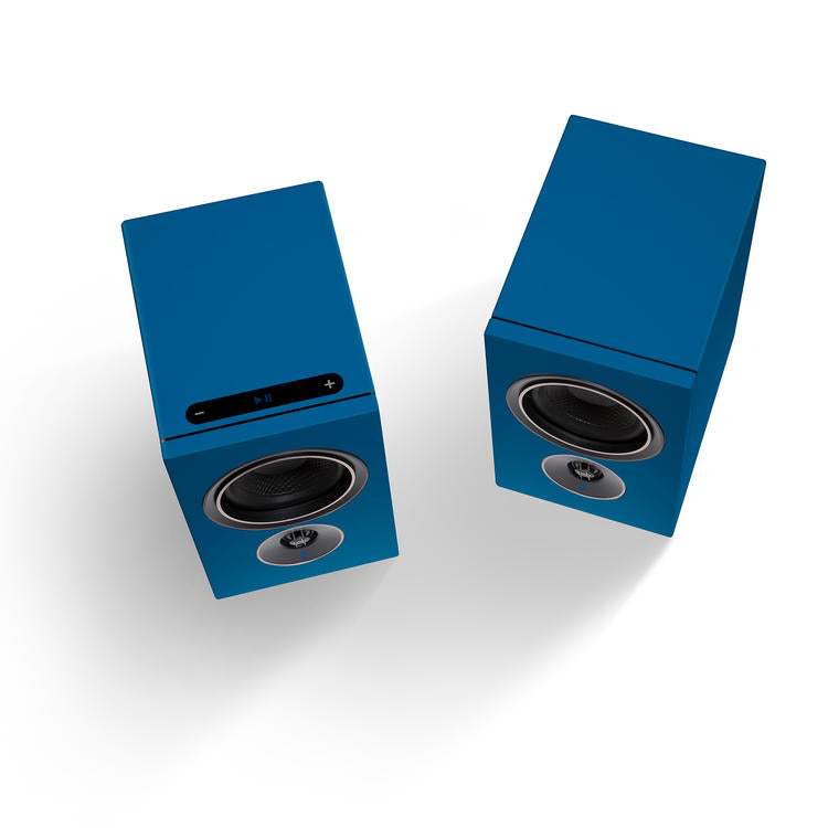 PSB Alpha iQ | Amplified Speaker - Wireless - Streaming with BluOS - Midnight Blue - Pair-Audio Video Centrale