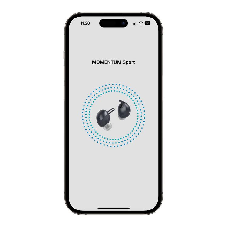 Sennheiser Momentum Sport | In-ear headphones - Wireless - Active noise reduction - Black-Audio Video Centrale