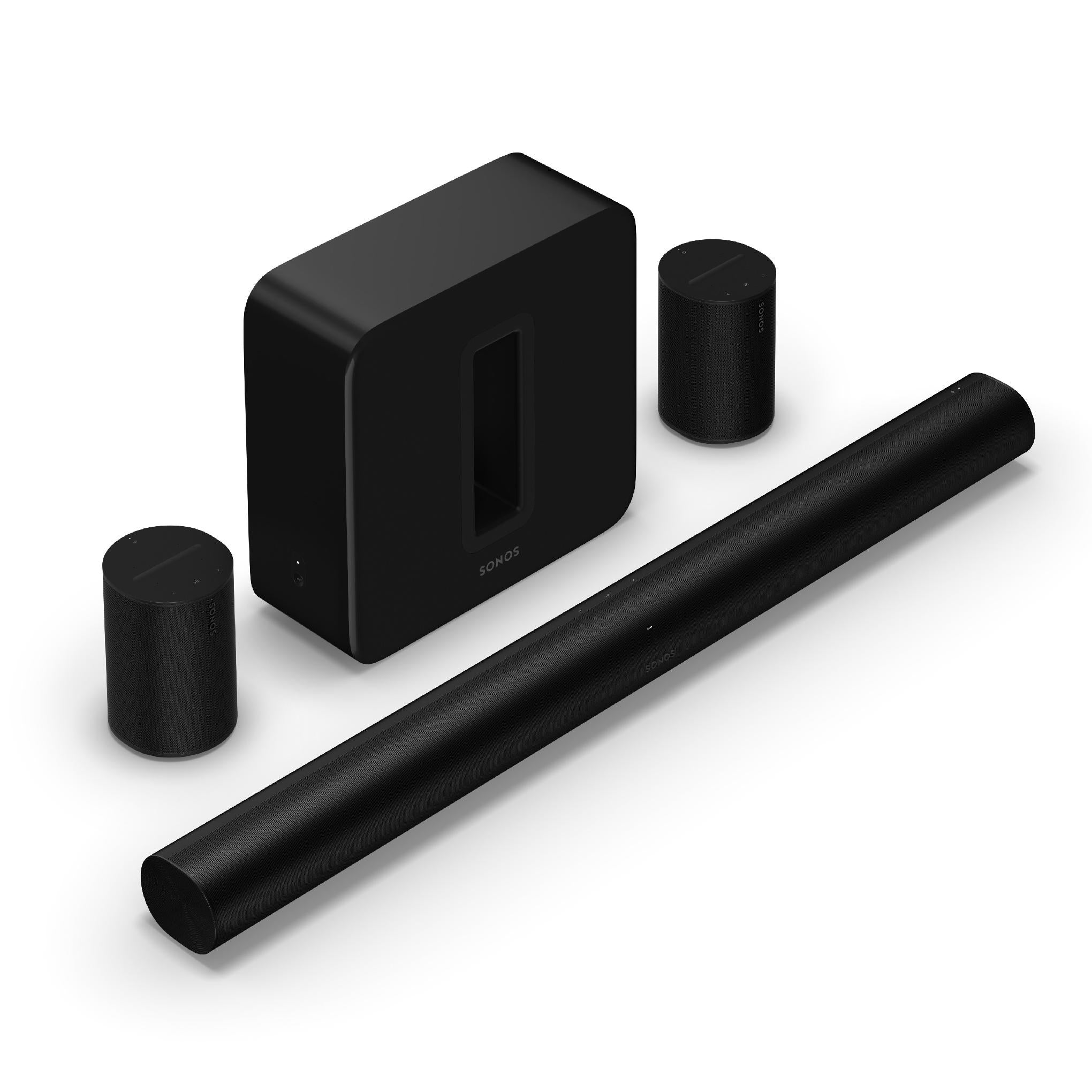 Sonos | Premium Immersive Set with Arc - Sub - Era 100 - Black-Audio Video Centrale