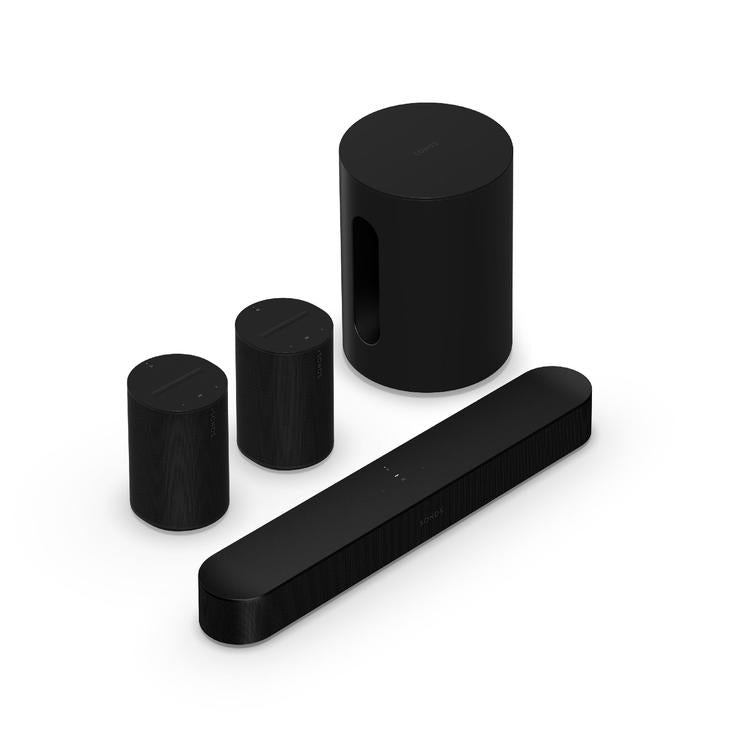 Sonos | Immersive Set with Beam - Sub Mini - Era 100 - Black-Audio Video Centrale