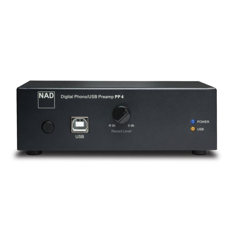 NAD PP 4 | Digital Phono Preamp - USB - Auto Power Down - CD Writer - Black-Audio Video Centrale