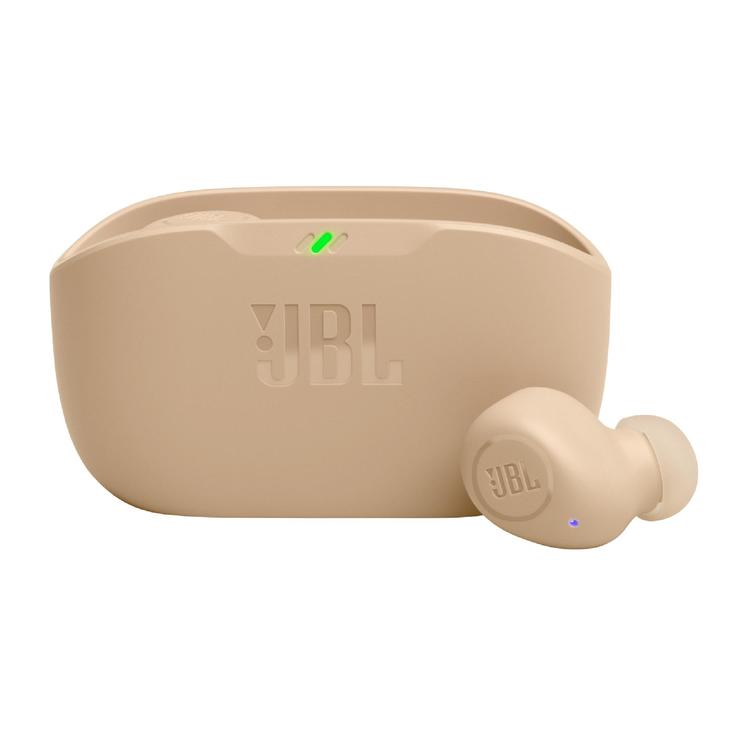 JBL Vibe Buds | In-Ear Headphones - Wireless - Bluetooth - Smart Ambient Technology - Beige-Audio Video Centrale