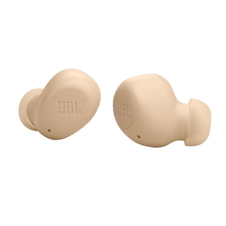 JBL Vibe Buds | In-Ear Headphones - Wireless - Bluetooth - Smart Ambient Technology - Beige-Audio Video Centrale