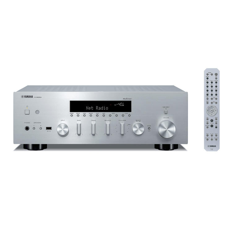 Yamaha R-N600A | Network/Stereo Receiver - MusicCast - Bluetooth - Wi-Fi - AirPlay 2 - Silver-Audio Video Centrale
