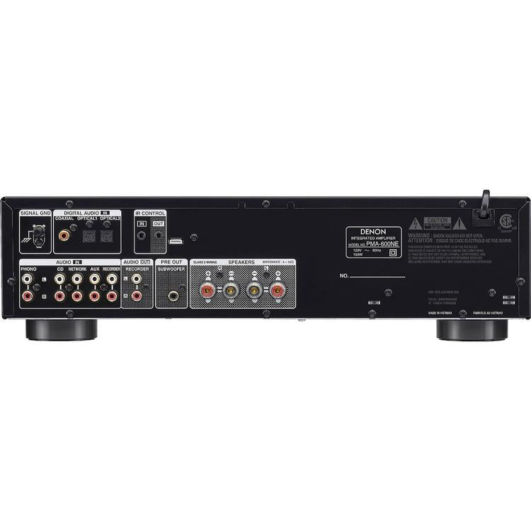 Denon PMA-600NE | Built-in 2 ch. Amplifier - 70 W / Ch. - Bluetooth charging socket - Black-Audio Video Centrale