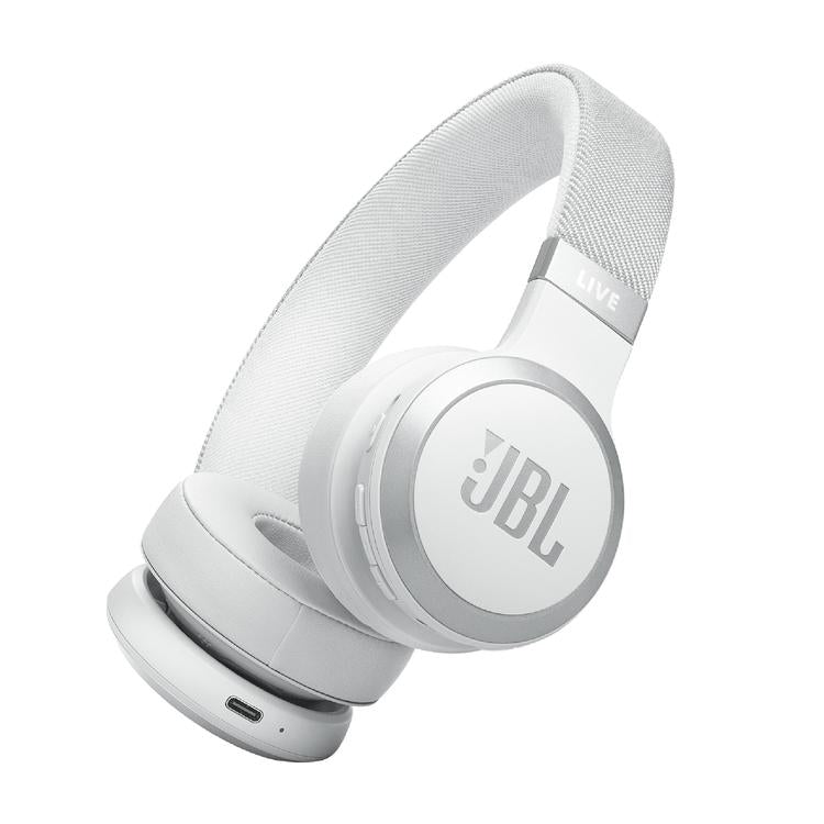 JBL Live 670NC | On-Ear Headphones - Wireless - Bluetooth - White-Audio Video Centrale