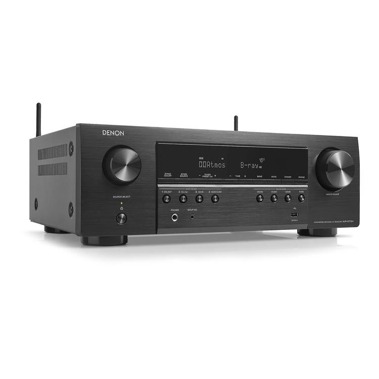Denon AVR-S770H | AV receiver - 7.2 channels - Home theater - 8K - HEOS integrated - 75W - Black-Audio Video Centrale