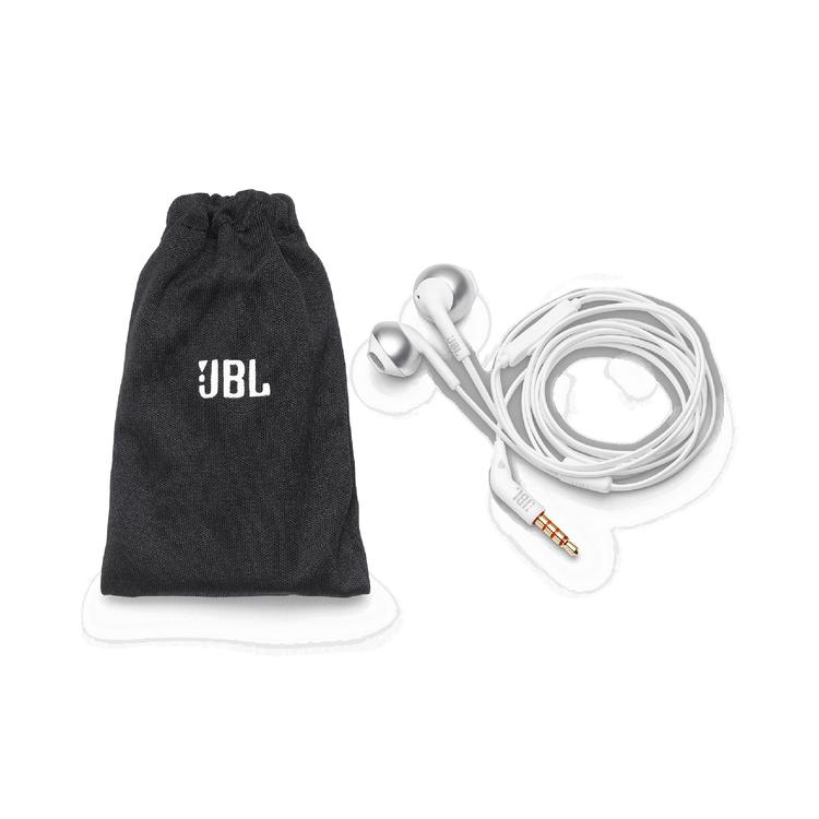 JBL Tune 205 | Wired In-Ear Headphones - JBL Pure Bass - Microphone - Chrome-Audio Video Centrale