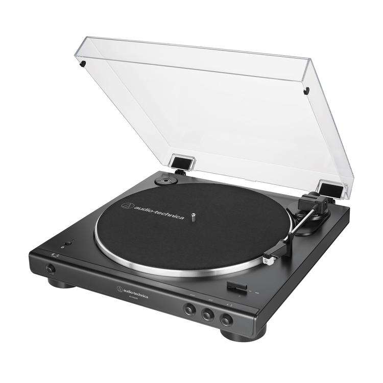 Audio-Technica AT-LP60XBTBK | Stereo Turntable - Wireless - Bluetooth - Belt Drive - Fully Automatic - Black-Audio Video Centrale