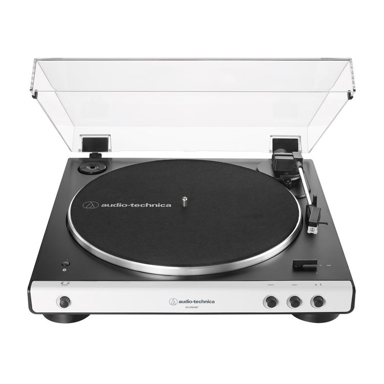 Audio-Technica AT-LP60XBT | Stereo Turntable - Wireless - Bluetooth - Belt Drive - Fully Automatic - White-Audio Video Centrale