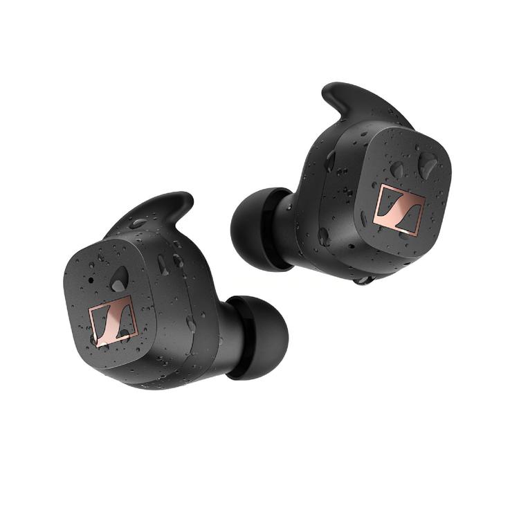 Sennheiser SPORT True Wireless | In-Ear Headphone - Wireless - Bluetooth - IP54 - Ear adapters included - Black-Audio Video Centrale