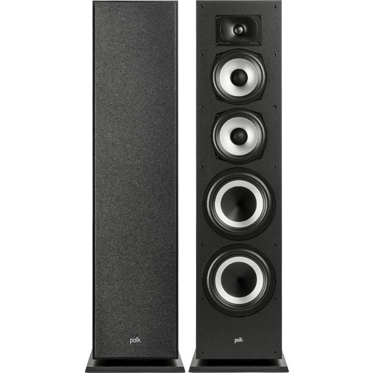 Polk Monitor XT70 | Floorstanding Speakers - Tower - Hi-Res Audio Certified - Black - Pair-Audio Video Centrale