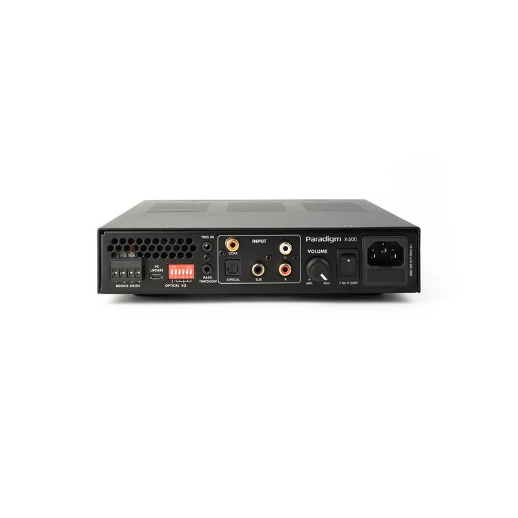 Paradigm X-500 | Stereo Amplifier - 2 Channel or Single Channel Bridged - Up to 500 Watts of Power - Slim - Black-Audio Video Centrale