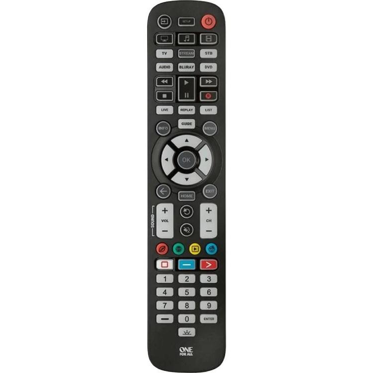 One for All URC3660R | Universal TV Remote Control - Essential Series - For 6 devices-Audio Video Centrale