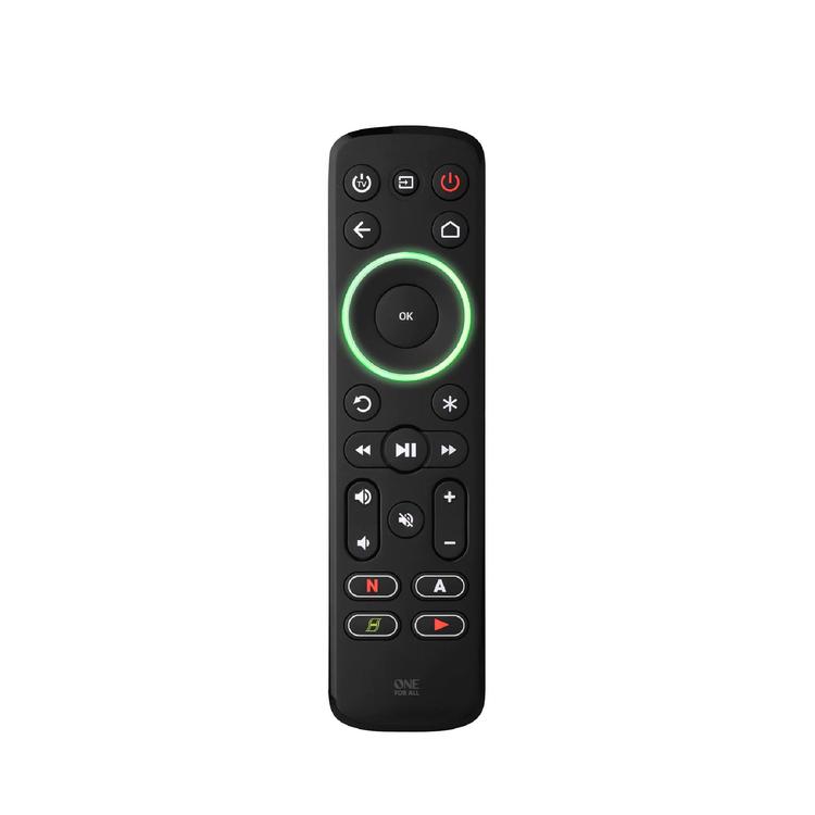 One for All URC7935R | Smart Universal Remote Control for TV, Streaming Device and Sound Bar - Smart Series - Black-Audio Video Centrale