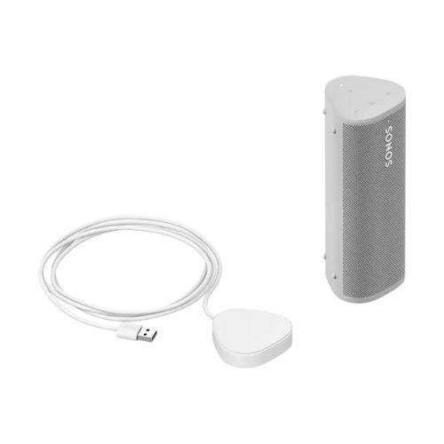 Sonos | Roam Charging Set - 1 Roam Portable Speaker - 1 Roam Charger - White-Audio Video Centrale