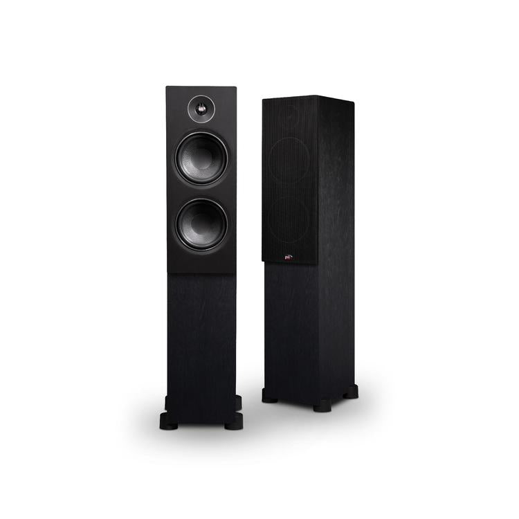 PSB Alpha T20 | Floorstanding Speaker - Tower - Alpha Series - 2 1/2 way - Black Ash Woodgrain - Pair-Audio Video Centrale
