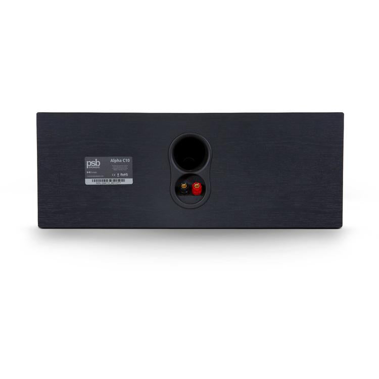PSB Alpha C10 | Center Speaker - Alpha Series - 60W - 2-way - Black Ash Woodgrain-Audio Video Centrale