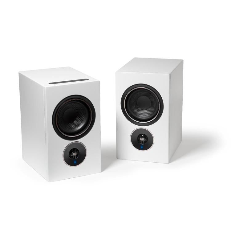 PSB Alpha iQ | Powered Speaker - Wireless - Streaming with BluOS - Matte White - Pair-Audio Video Centrale