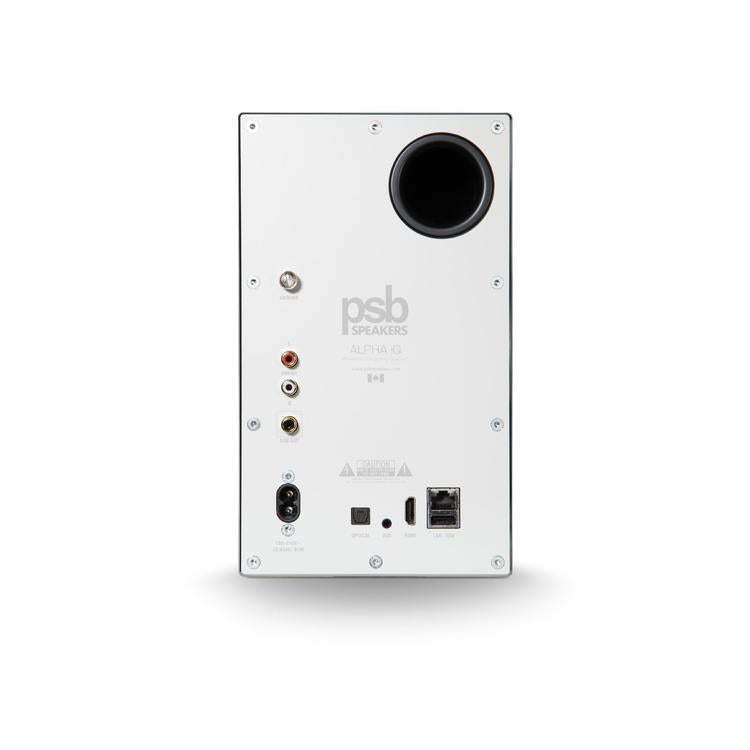 PSB Alpha iQ | Powered Speaker - Wireless - Streaming with BluOS - Matte White - Pair-Audio Video Centrale