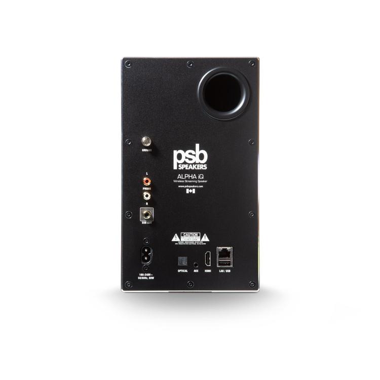 PSB Alpha iQ | Powered Speaker - Wireless - Streaming with BluOS - Matte Black - Pair-Audio Video Centrale