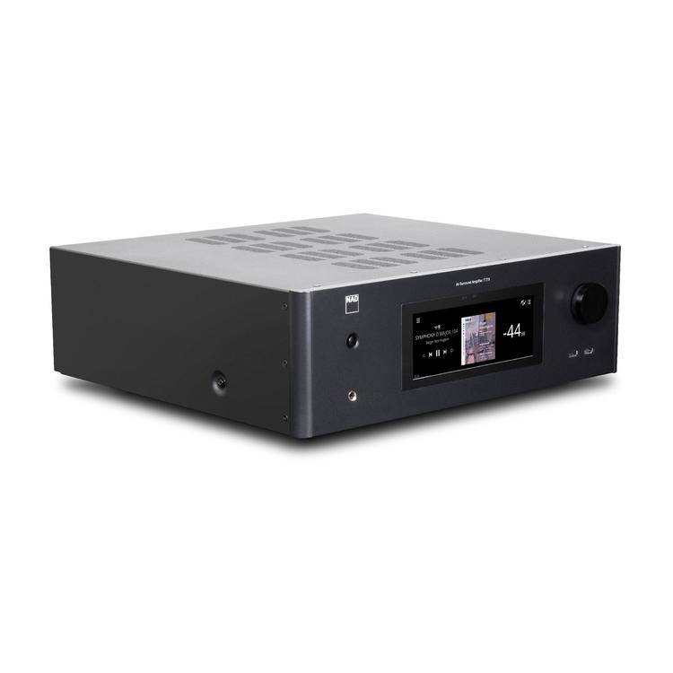 NAD T 778 | Home theatre AV receiver - BluOS Streaming - 9 channels x 80W - Touch screen - Black-Audio Video Centrale