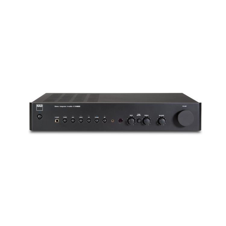 NAD C 316BEE V2 | Integrated Amplifier - Stereo - Classic Series - 40W x 2 - PowerDrive - RIAA equalization - Black-Audio Video Centrale