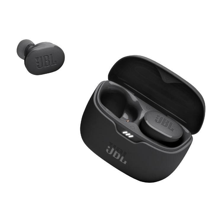 JBL Tune Buds | In-Ear Headphones - Truly Wireless - Bluetooth - Noise Reduction - 4 microphones - Black-Audio Video Centrale