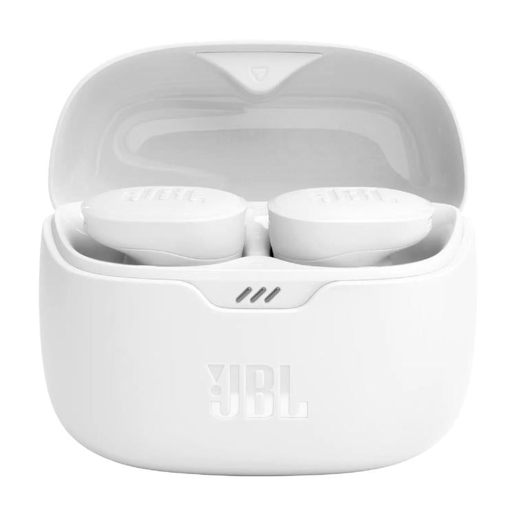 JBL Tune Buds | In-Ear Headphones - Truly Wireless - Bluetooth - Noise Reduction - 4 microphones - White-Audio Video Centrale