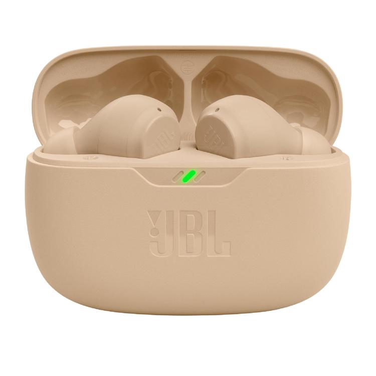 JBL Vibe Beam | In-Ear Headphones - Wireless - Bluetooth - Smart Ambient Technology - Beige-Audio Video Centrale