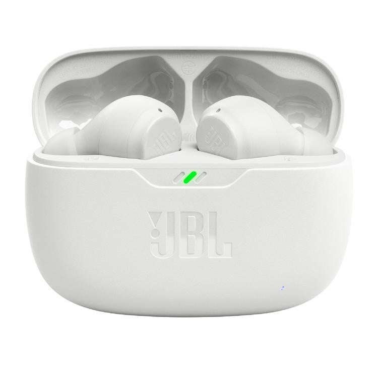 JBL Vibe Beam | In-Ear Headphones - Wireless - Bluetooth - Smart Ambient Technology - White-Audio Video Centrale