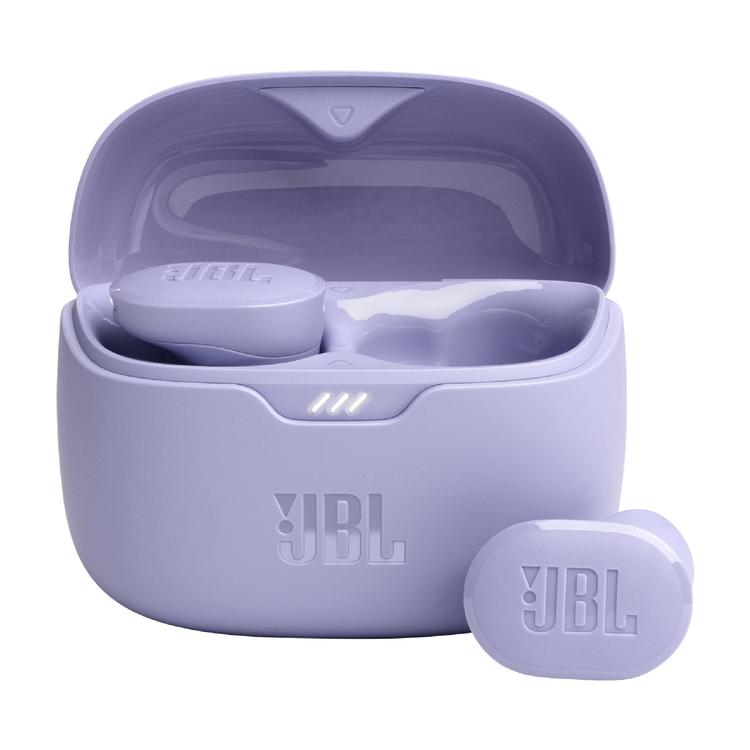 JBL Tune Buds | In-Ear Headphones - Truly Wireless - Bluetooth - Noise Reduction - 4 microphones - Purple-Audio Video Centrale