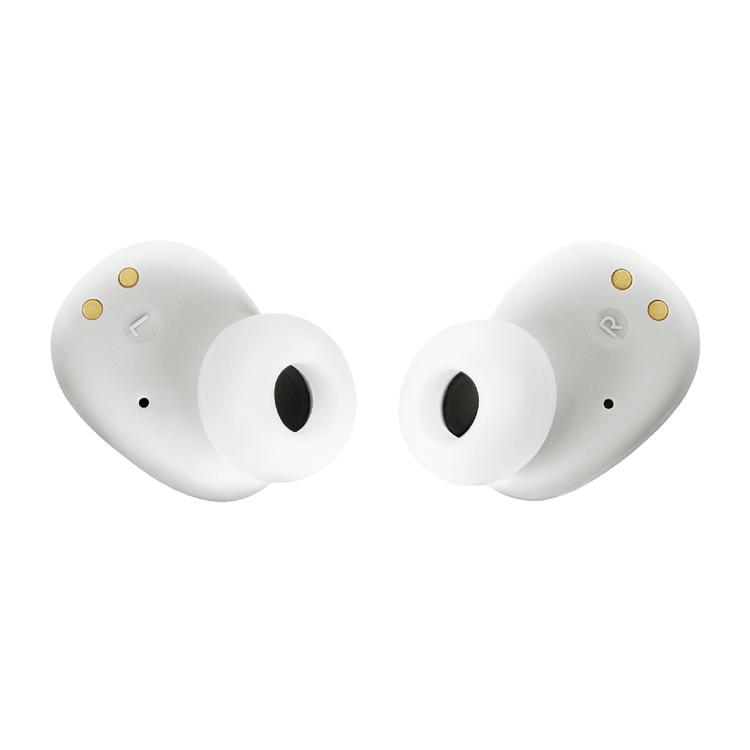 JBL Vibe Buds | In-Ear Headphones - Wireless - Bluetooth - Smart Ambient Technology - White-Audio Video Centrale