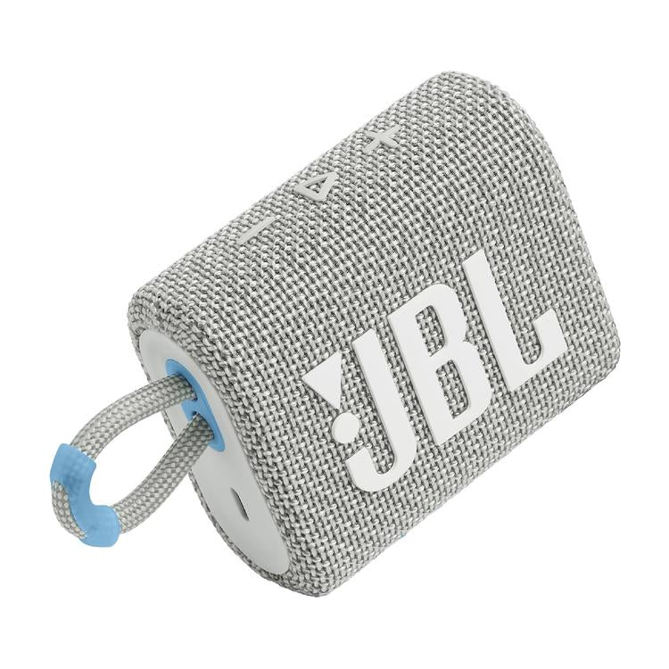 JBL Go 3 Eco | Mini Speaker - Ultra-portable - Bluetooth - IP67 - White-Audio Video Centrale