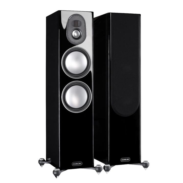 Monitor Audio Gold 300 | Floorstanding Speakers - Tower - 3 way - 250W - Pair - Piano Black Gloss-Audio Video Centrale