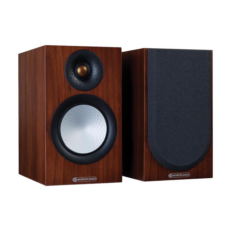 Monitor Audio Silver 50 7G | Bookshelf Speakers - 2 way - 100W - Silver Series - Pair - Natural Walnut-Audio Video Centrale