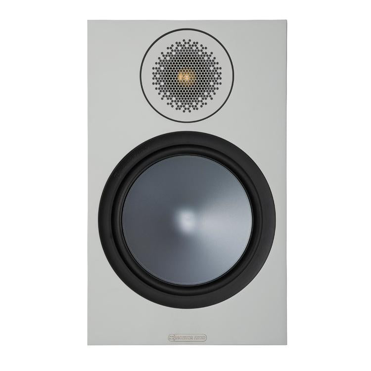 Monitor Audio Bronze 100 | Bookshelf Speakers - 2 way - 100W - Bronze Series - Pair - White-Audio Video Centrale