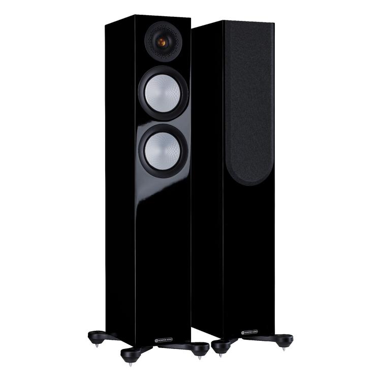 Monitor Audio Silver 200 7G | Floorstanding Speakers - Tower - 2 1/2 way - 150W - Pair - High Gloss Black-Audio Video Centrale
