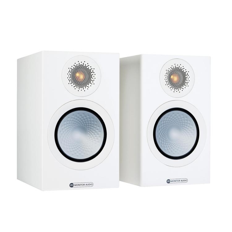 Monitor Audio Silver 50 7G | Bookshelf Speakers - 2 way - 100W - Silver Series - Pair - Satin White-Audio Video Centrale