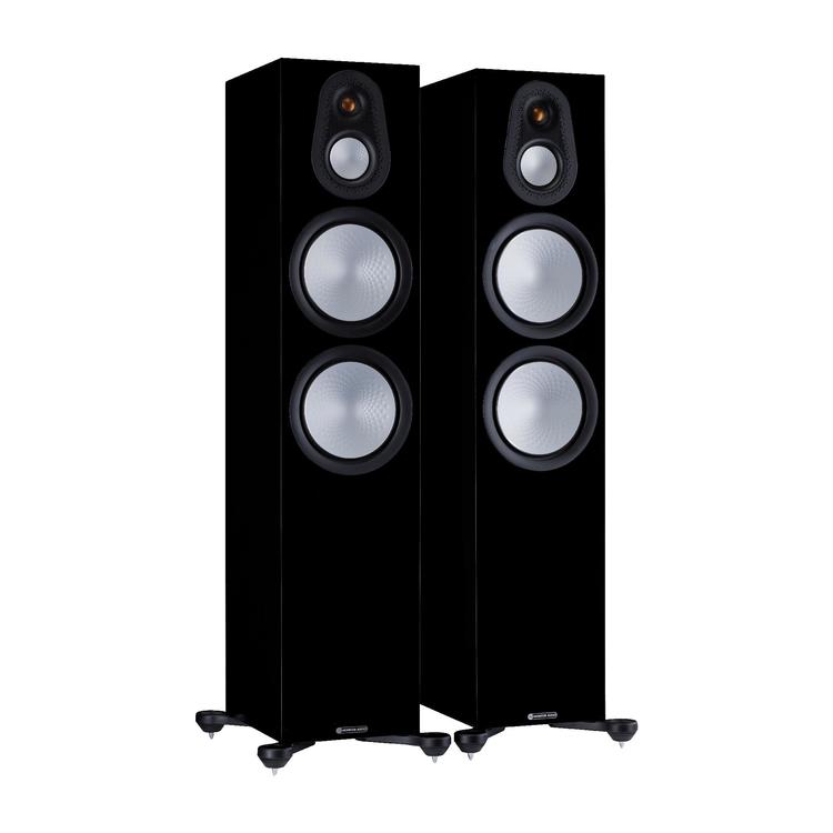 Monitor Audio Silver 500 7G | Floorstanding Speakers - Tower - 3 way - 250W - Pair - High Gloss Black-Audio Video Centrale