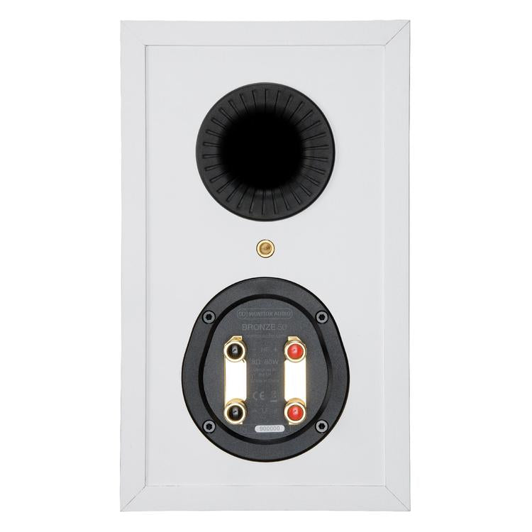 Monitor Audio Bronze 50 | Bookshelf Speakers - 2 way - 80W - Bronze Series - Pair - White-Audio Video Centrale