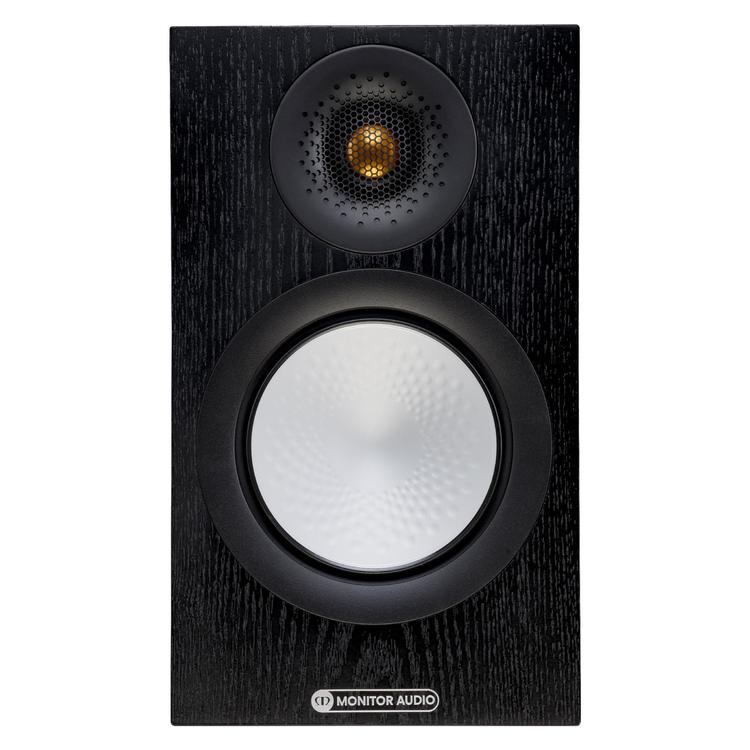 Monitor Audio Silver 50 7G | Bookshelf Speakers - 2 way - 100W - Silver Series - Pair - Black Oak-Audio Video Centrale