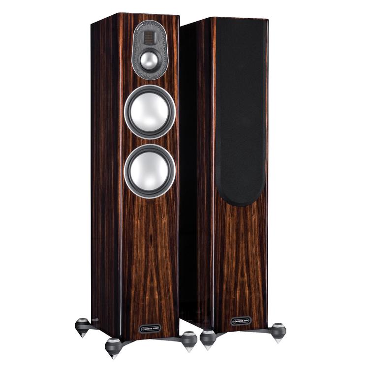 Monitor Audio Gold 200 | Floorstanding Speakers - Tower - 3 way - 200W - Pair - Piano Ebony-Audio Video Centrale