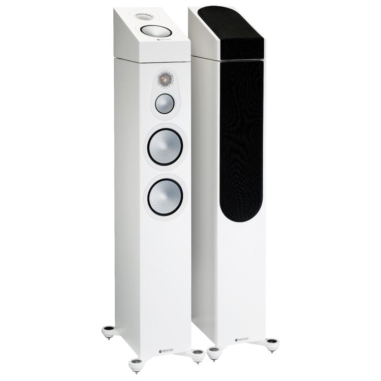 Monitor Audio Silver 300 7G | Floorstanding Speakers - Tower - 3 way - 200W - Pair - Satin White-Audio Video Centrale
