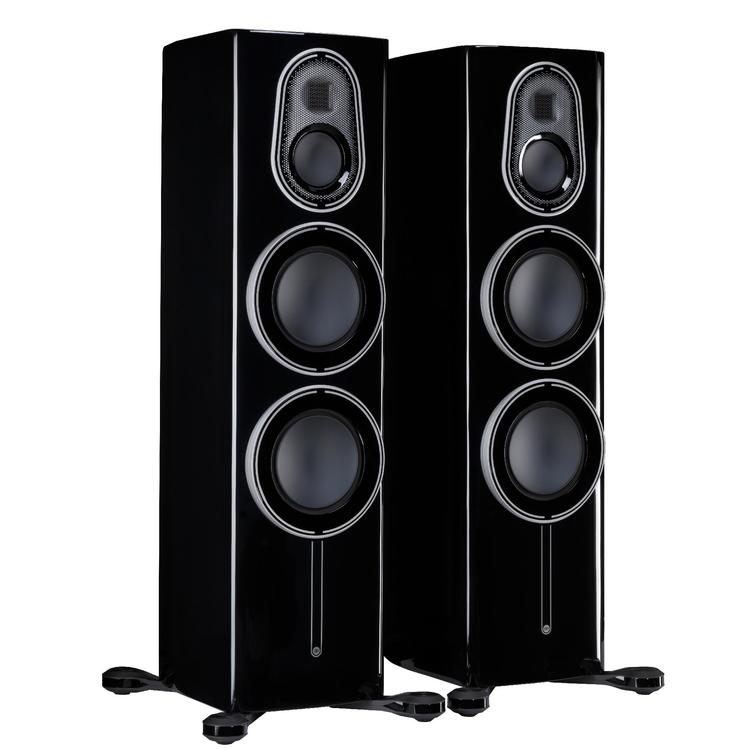 Monitor Audio Platinum 300 3G | Floorstanding Speakers - Tower - 3-way - 400W - Pair - Piano Black Gloss-Audio Video Centrale