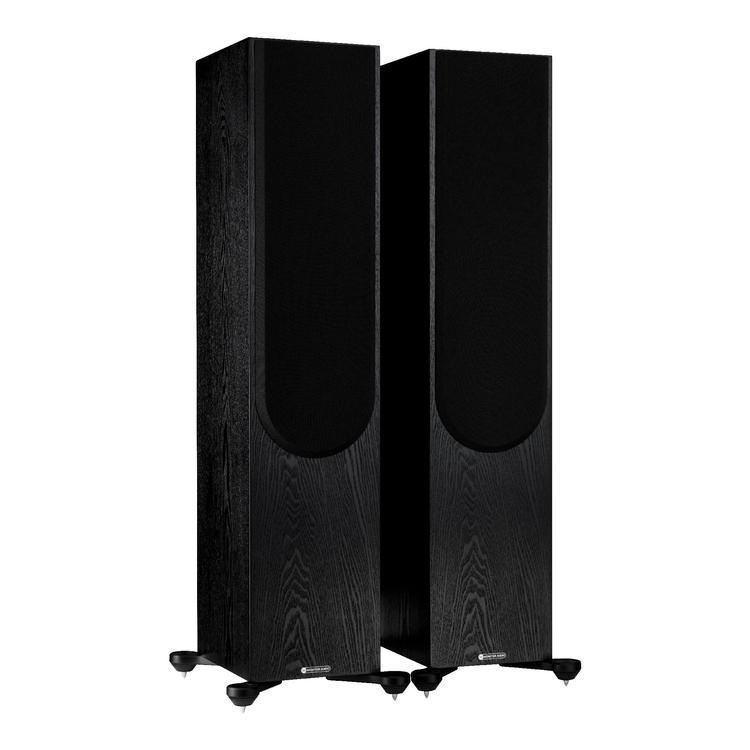Monitor Audio Silver 500 7G | Floorstanding Speakers - Tower - 3 way - 250W - Pair - Black Oak-Audio Video Centrale