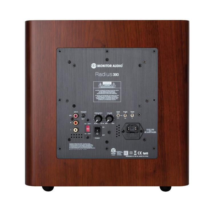 Monitor Audio Radius 390 | 10" Subwoofer - 200W - Unit - Walnut-Audio Video Centrale