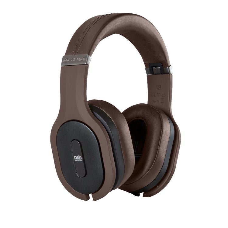 PSB M4U 8 MKII | Over-Ear Headphones - Wireless - Adaptive Noise Cancellation (ANC) - Brown-Audio Video Centrale
