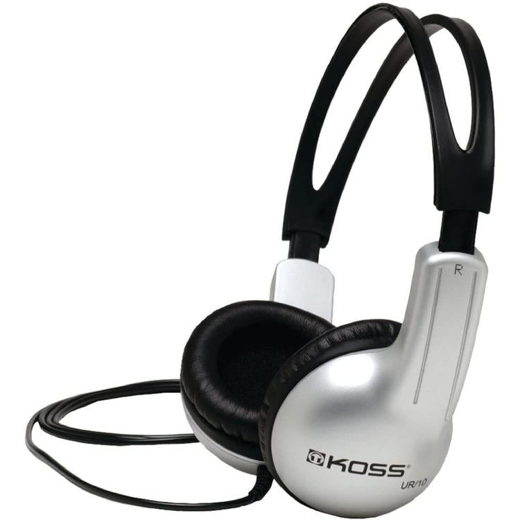 Koss ur10 | On-Ear Headphones - Wired - Simple Connection - Black and silver-Audio Video Centrale